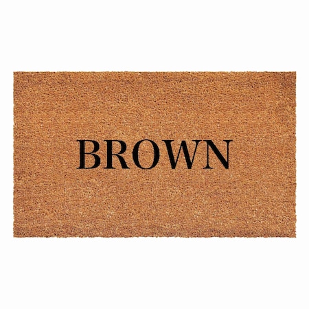 Calloway Mills Personalized Door Mat, Black, Natural, 36 in W x 72 in L 111213672